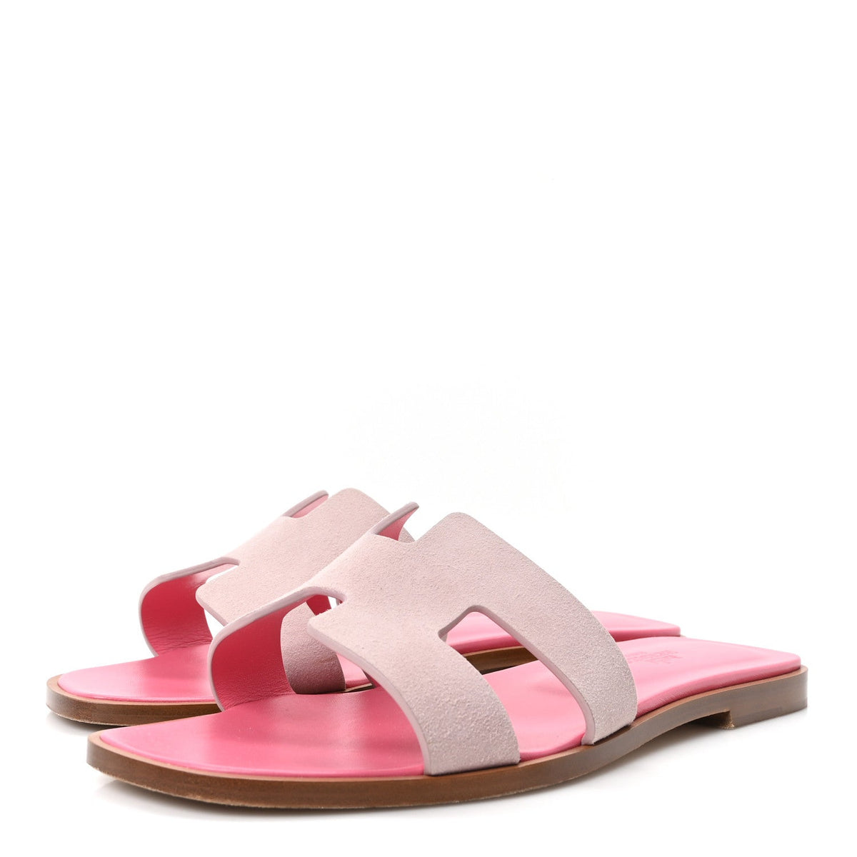 Hermès - Suede Goatskin Oran Sandals