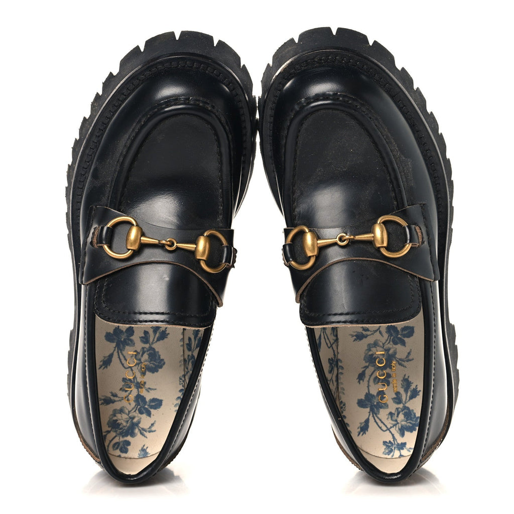 Gucci - Cordovan Lux Harald Horsebit 25mm Platform Loafers
