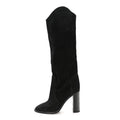 Saint Laurent - Kate 105 Western Knee High Boots - Black