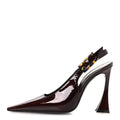 Saint Laurent - Vernice Gloss Dune 110 Slingback Pumps