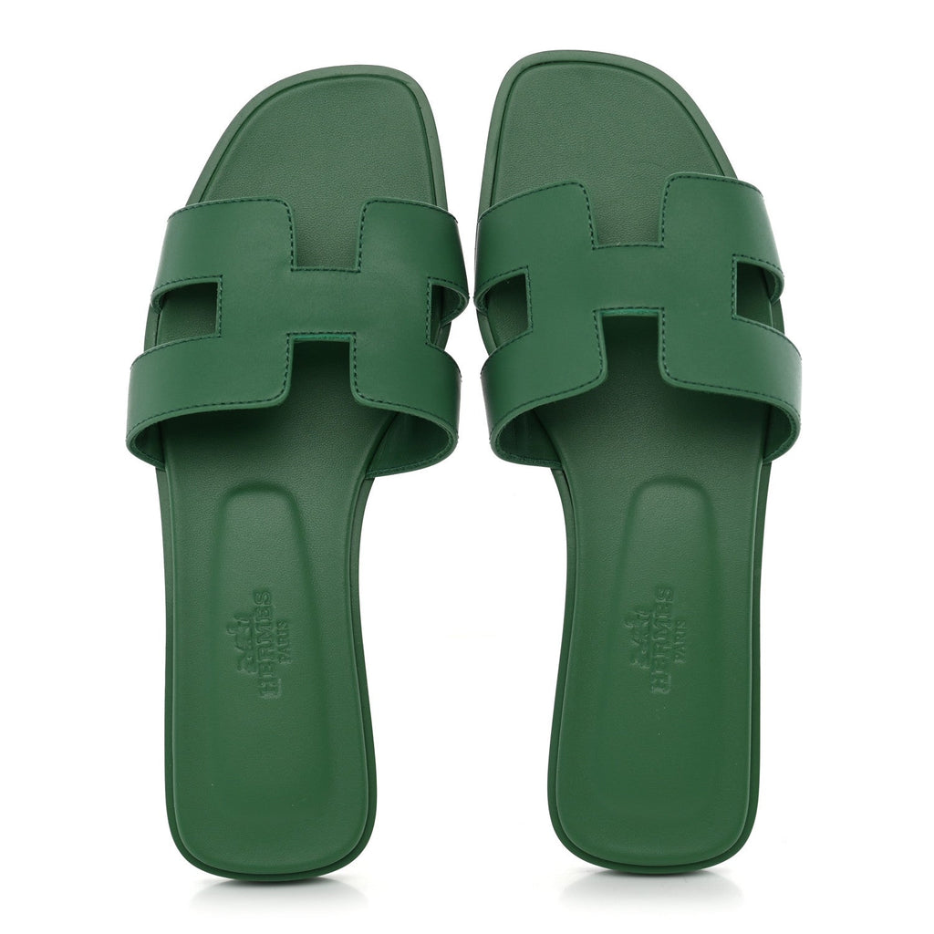 Hermès - Calfskin Oran Sandals