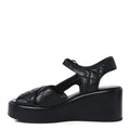 Chanel - Lambskin Quilted CC Platform Sandals