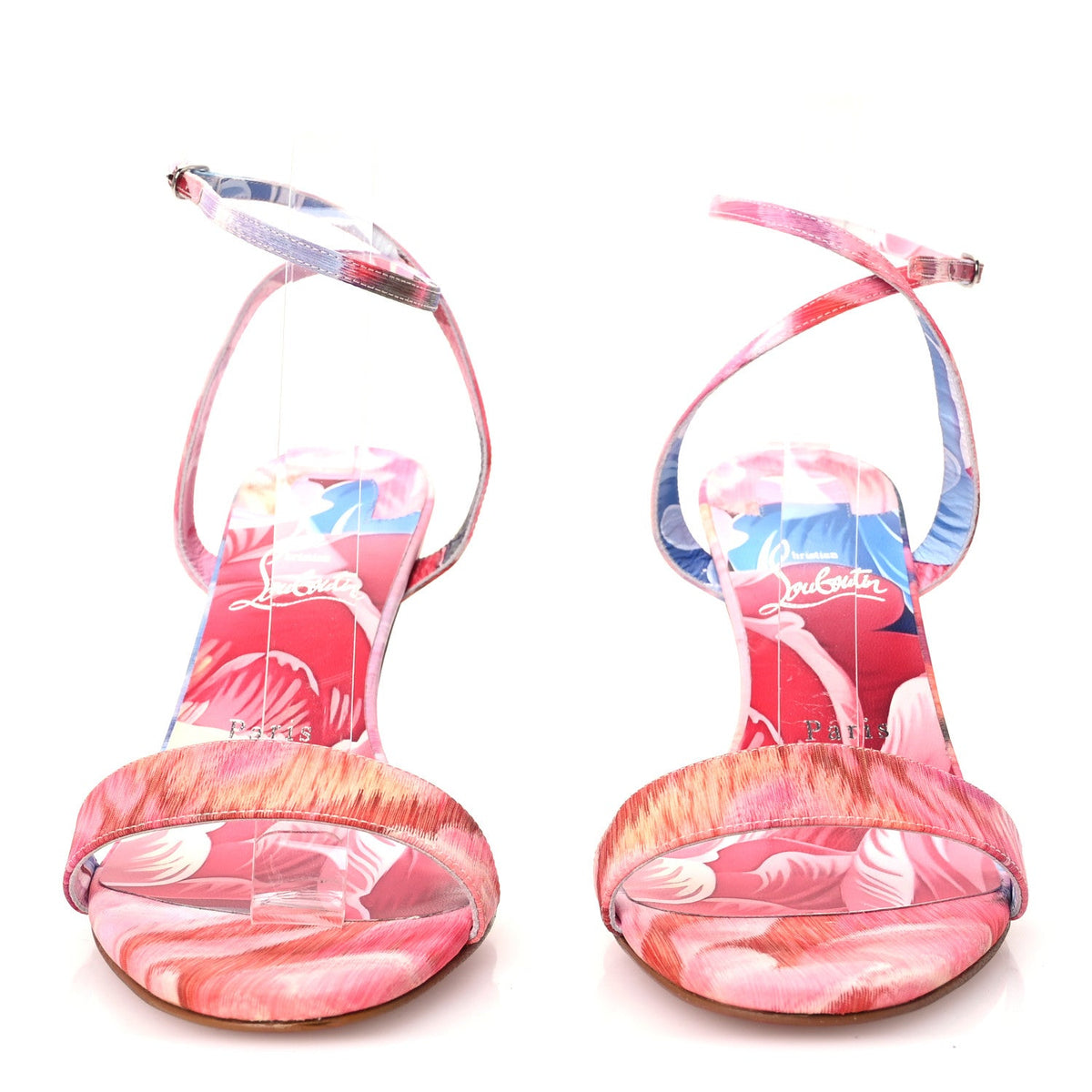 Christian Louboutin - Tissu Chine Peonies Miss Z 80 Sandals