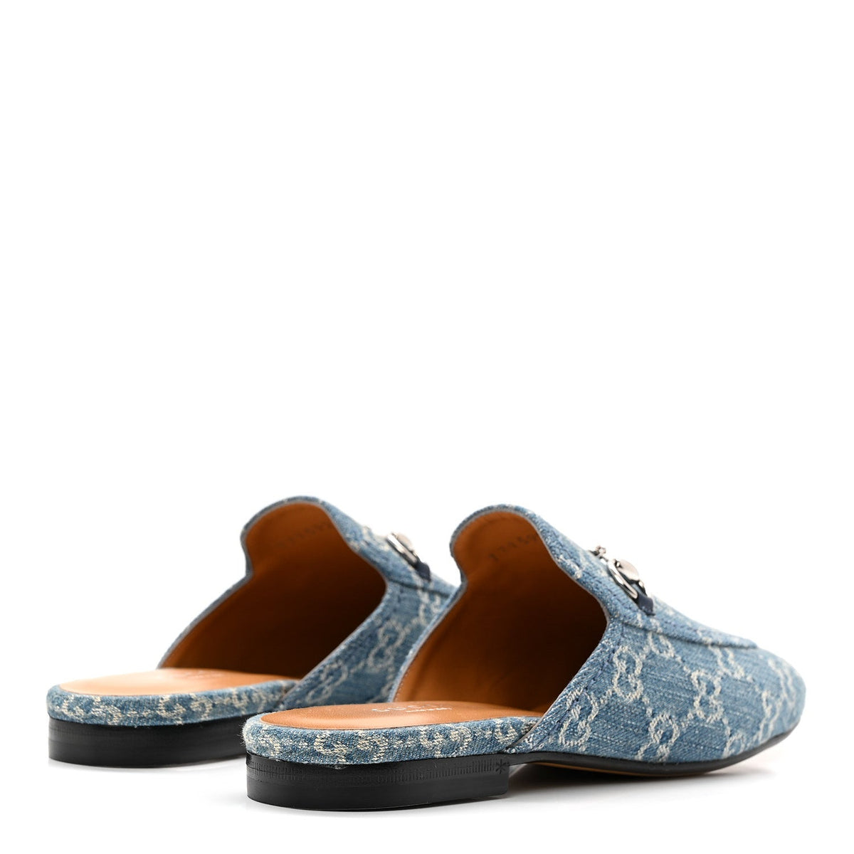 Gucci - New Denim GG Malaga Kid Princetown Slippers