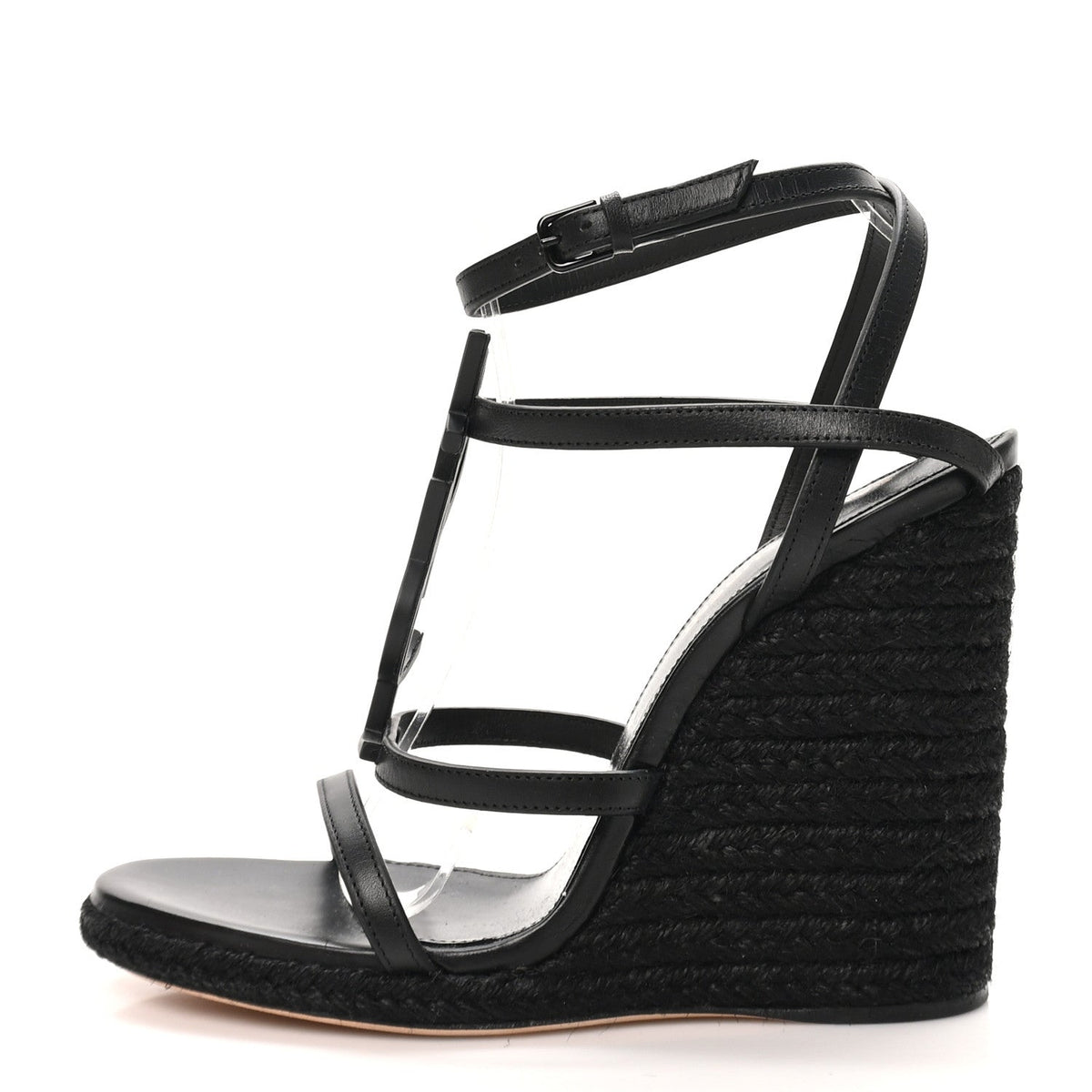 Saint Laurent - Calfskin Cassandra Espadrille 105mm Wedges