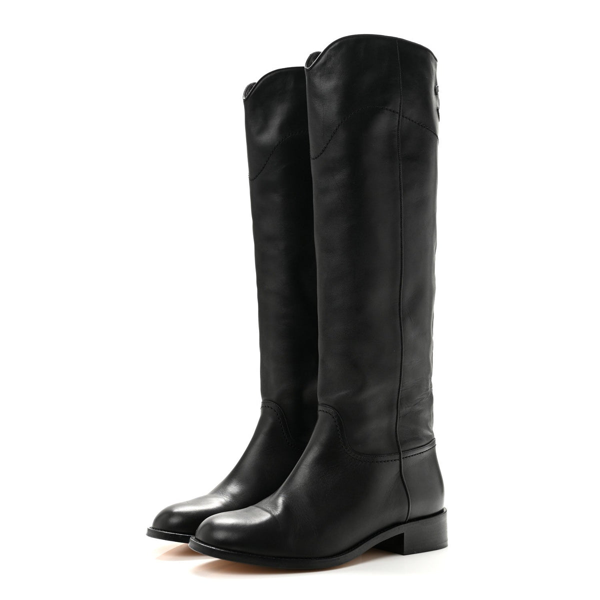 Chanel - Calfskin Ascot Riding Boots