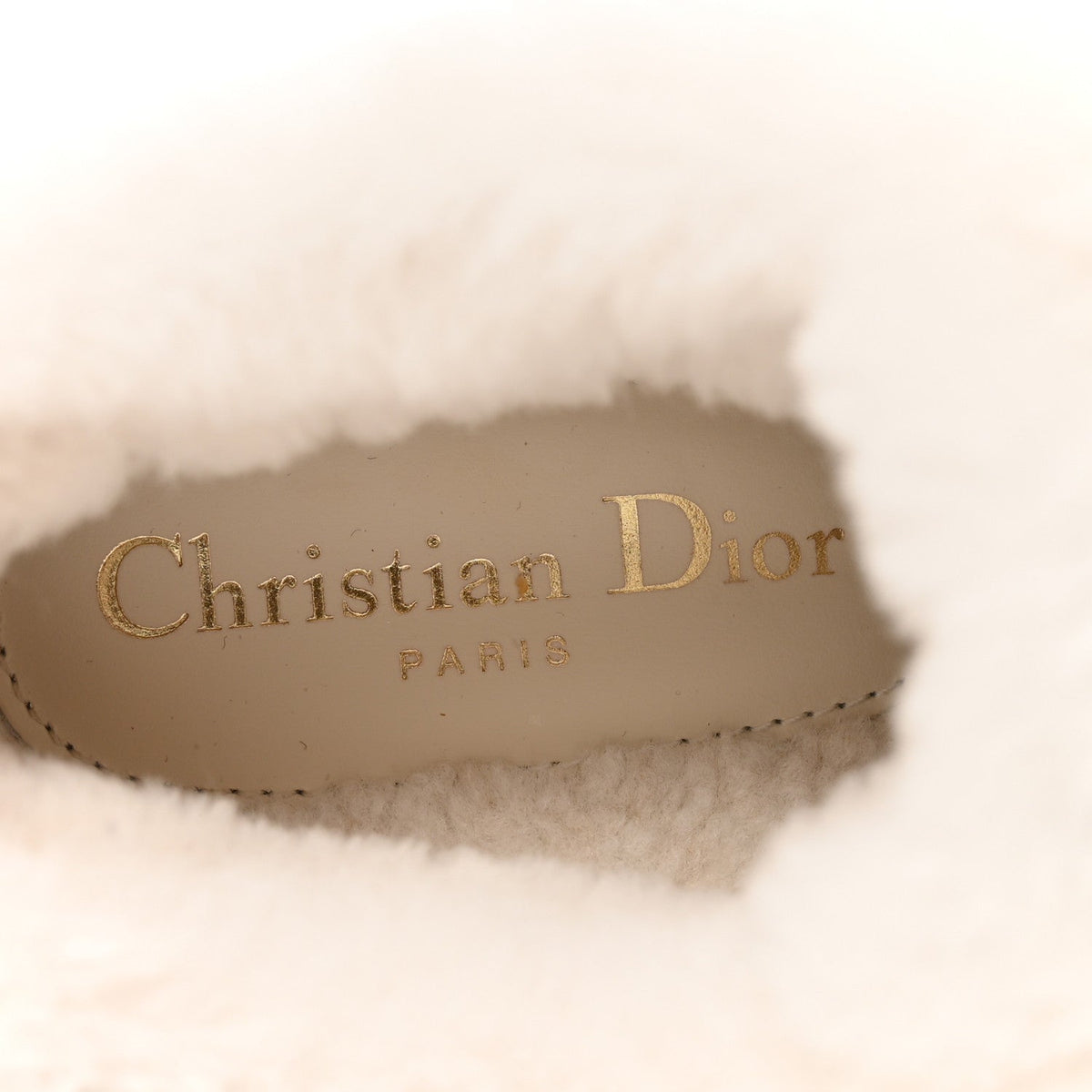 Dior - Canvas Oblique Shearling Walk’N’Dior Platform Sneakers