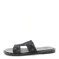 Louis Vuitton - Monogram Denim LV Oasis Mules 8.5 Black