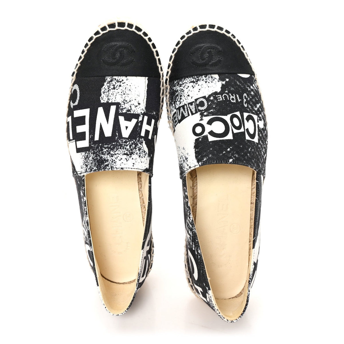 Chanel - Printed Canvas Grosgrain 31 Rue Cambon Espadrilles