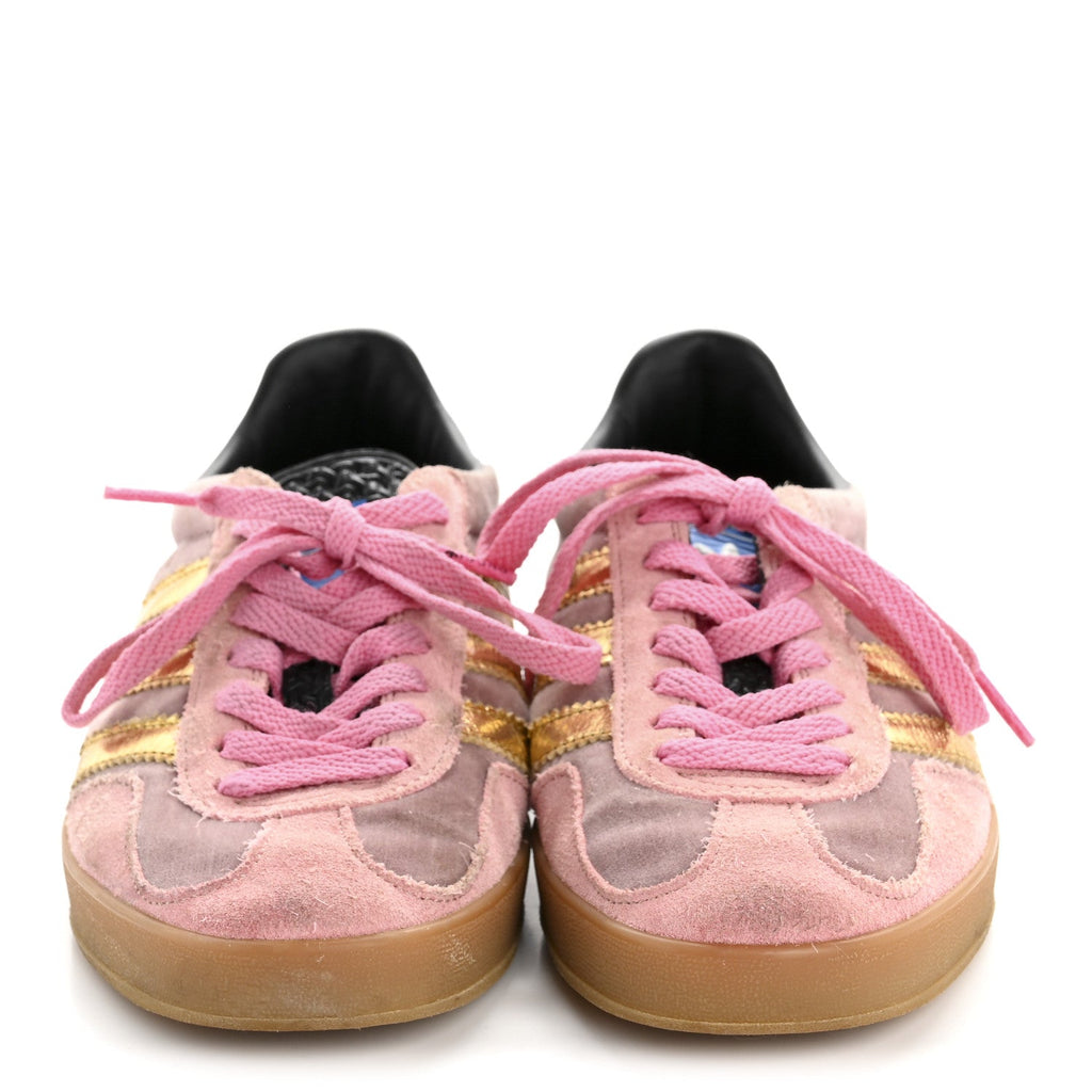 Gucci - X ADIDAS Softy Velvet Suede Madeira Demetra Gazelle Sneakers 4.5 Pink Gold