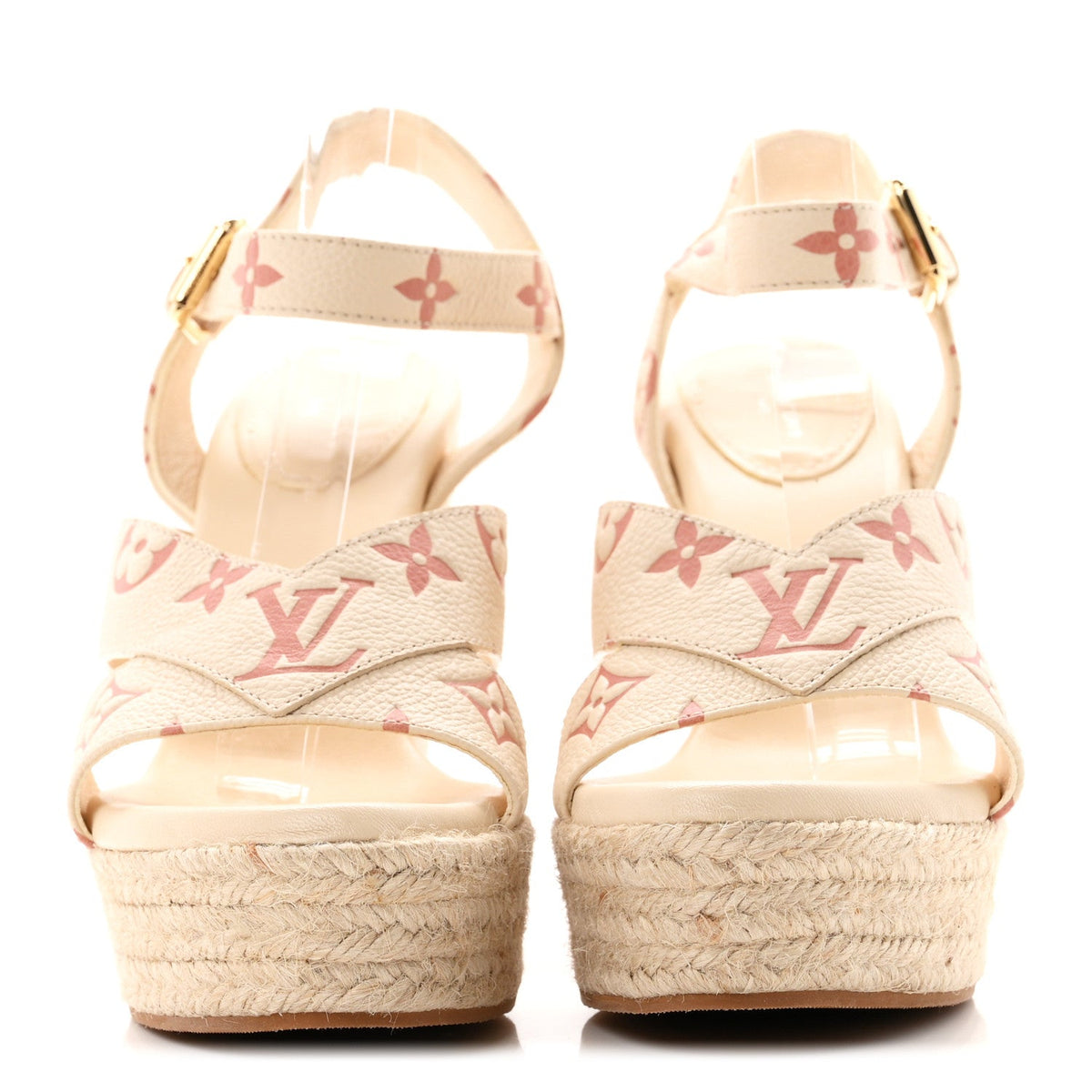 Louis Vuitton - Empreinte Monogram Starboard Espadrille Wedge Sandals