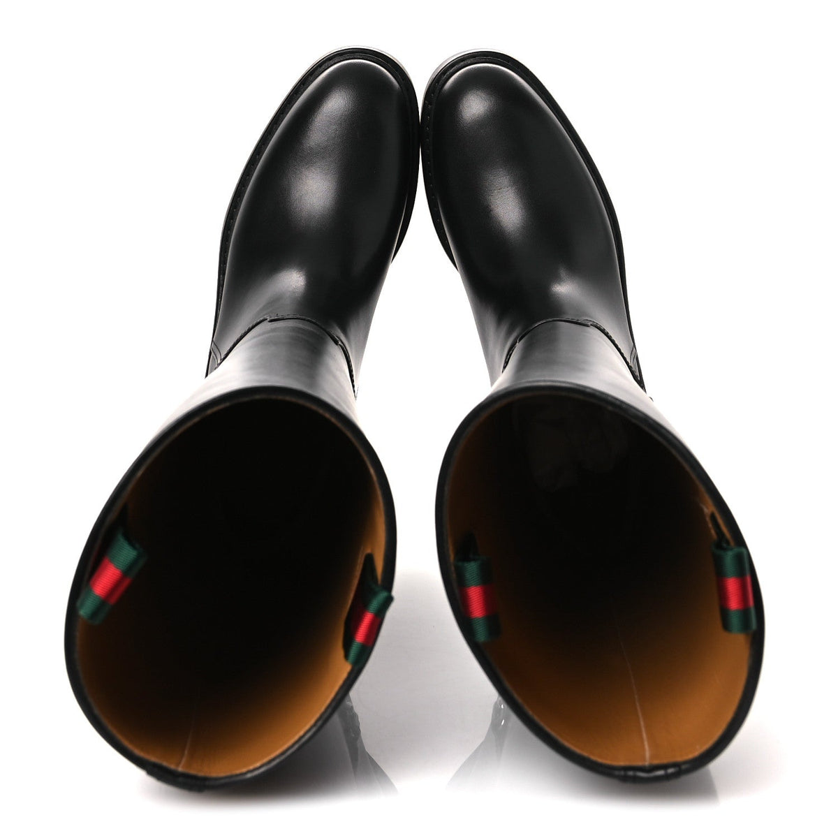 Gucci - Shiny Calfskin Michelangelo Slim Horsebit Riding Boots