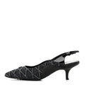 Louis Vuitton - Denim Patent Archlight Low Heel Slingback Pumps