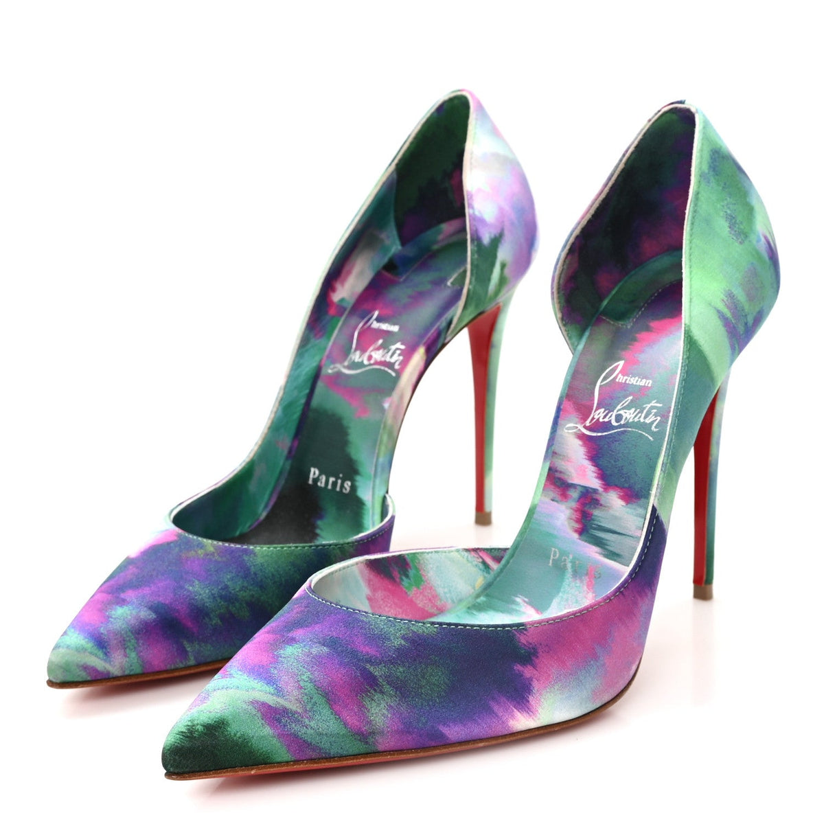 Christian Louboutin - Satin Melancholia Iriza 100 Pumps