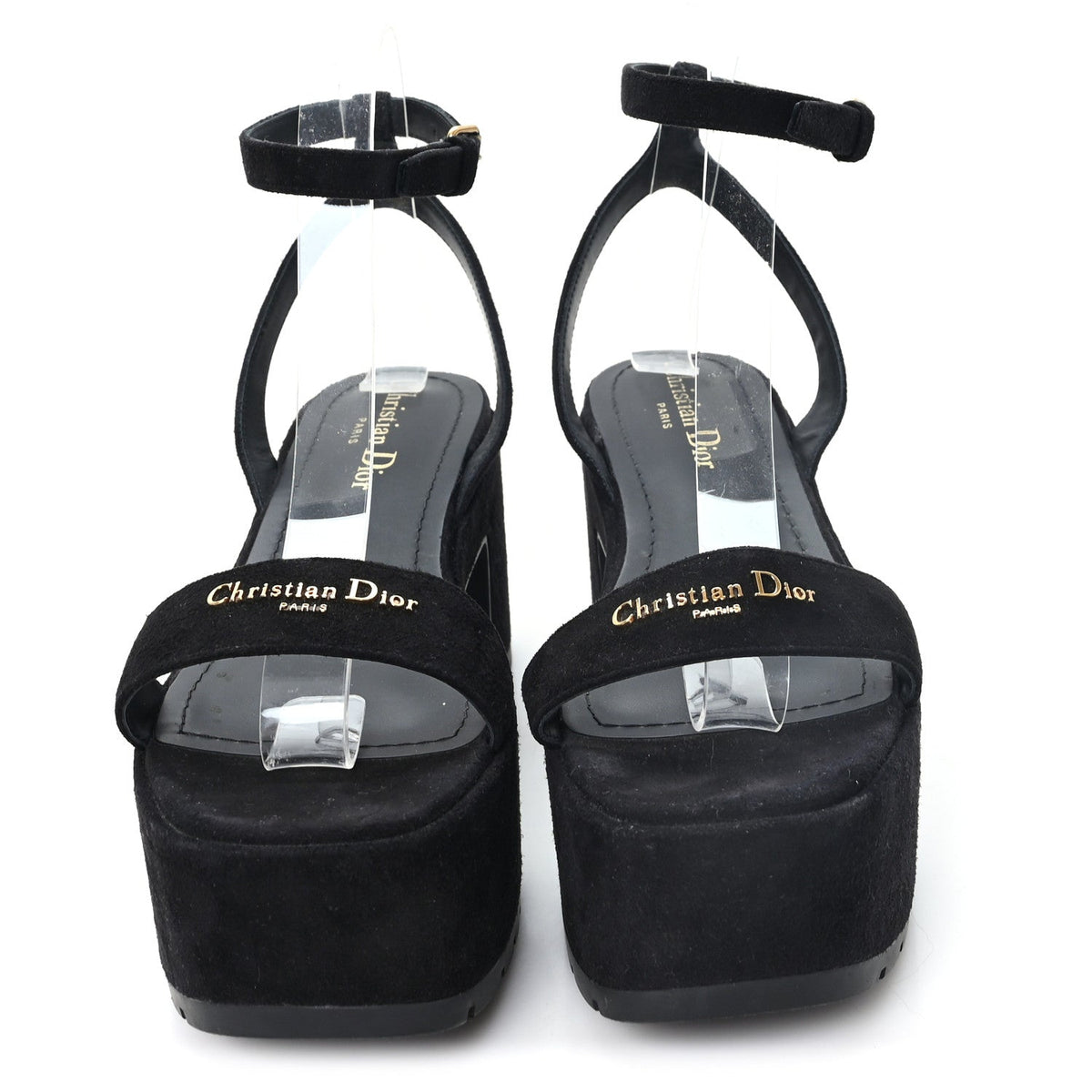 Dior - Calfskin Suede Dway Platform Sandals