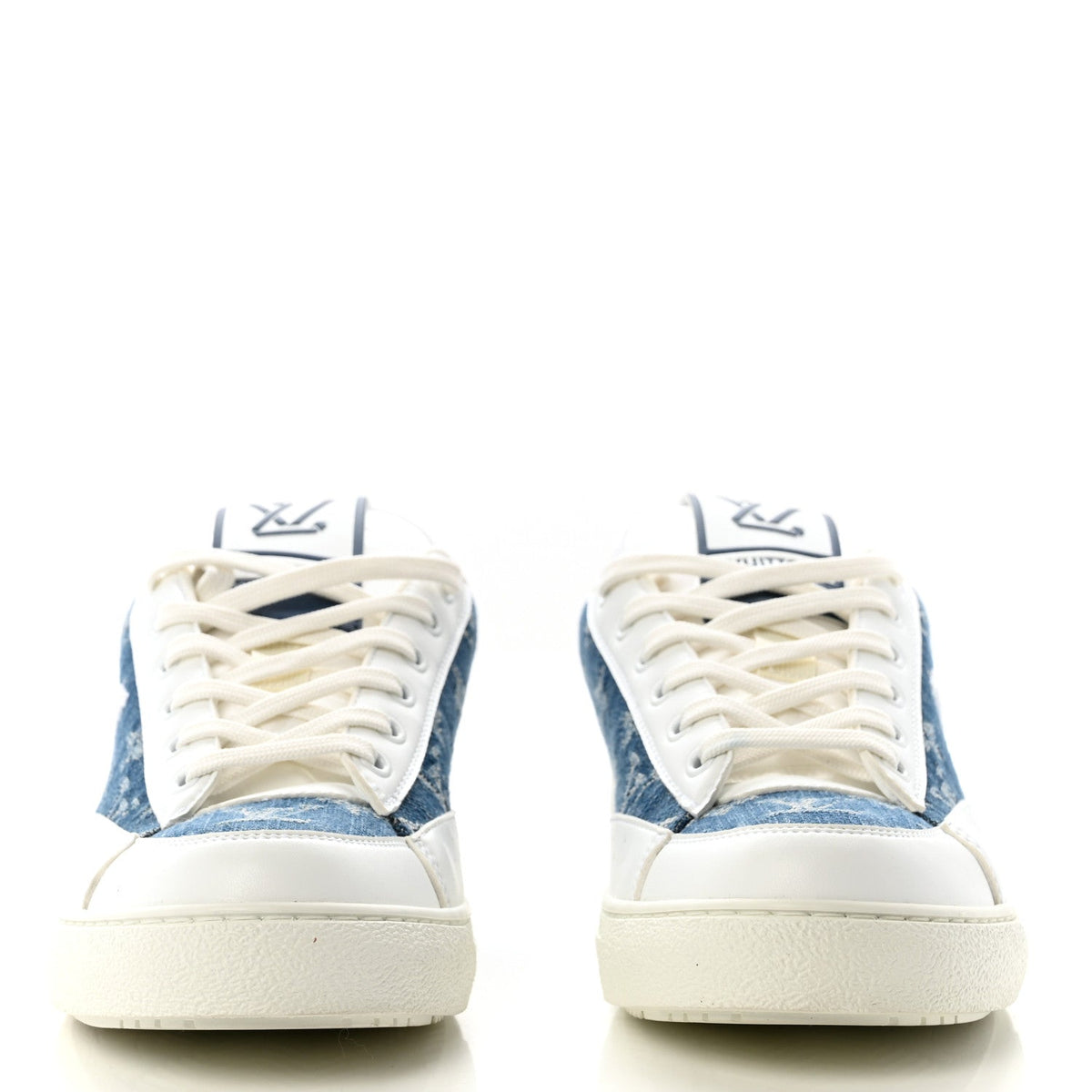 Louis Vuitton - Calfskin Monogram Denim Charlie Sneakers