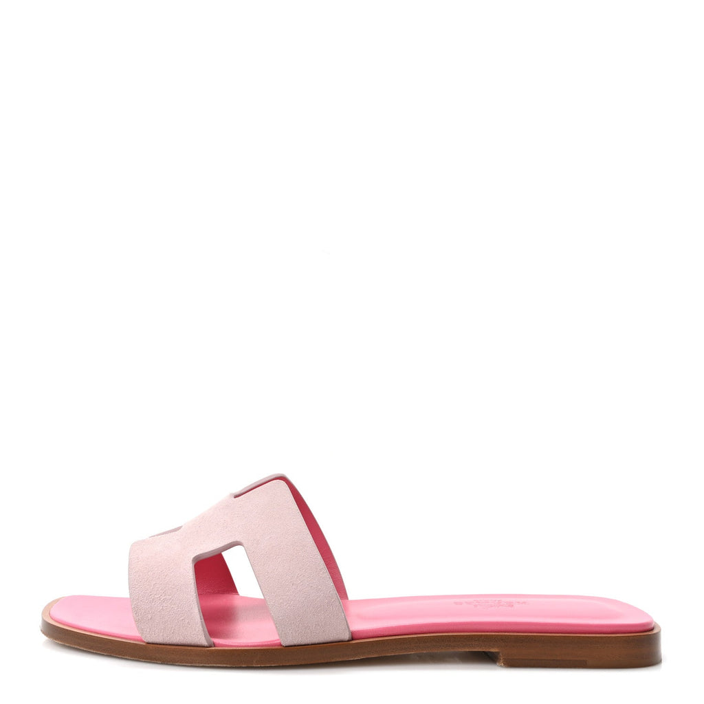 Hermès - Suede Goatskin Oran Sandals