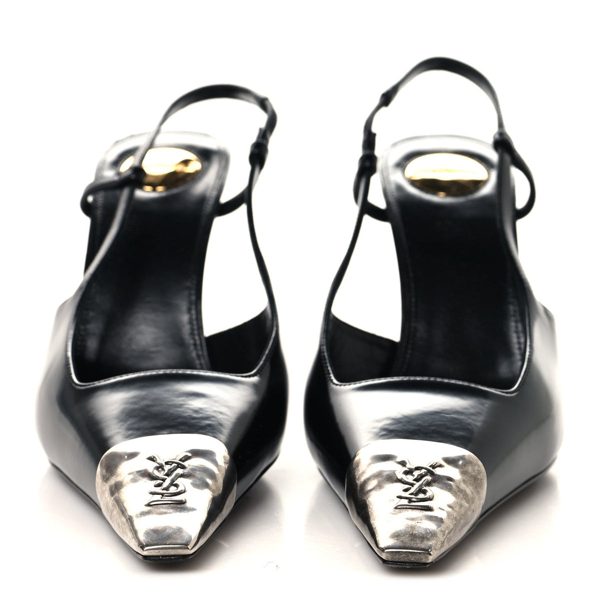 Saint Laurent - Smooth Calfskin Jeanne 90 Slingback Pumps