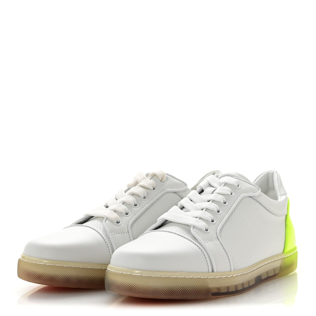 Christian Louboutin - Calfskin Perforated Nappa Fun Vieira Orlato Flat Sneakers