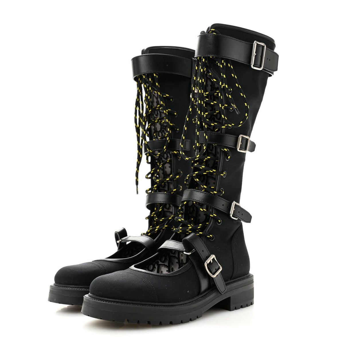 Dior - Technical Fabric Dioranger Lace Up High Boots