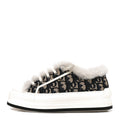 Dior - Canvas Oblique Shearling Walk’N’Dior Platform Sneakers