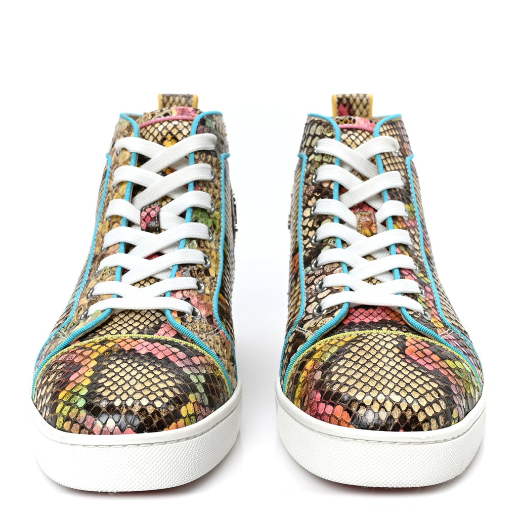 Christian Louboutin - Snakeskin Louis Flat Sneakers
