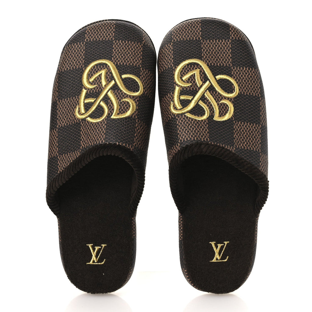 Louis Vuitton - Damier Ebene Palace Slippers 8 Mocha
