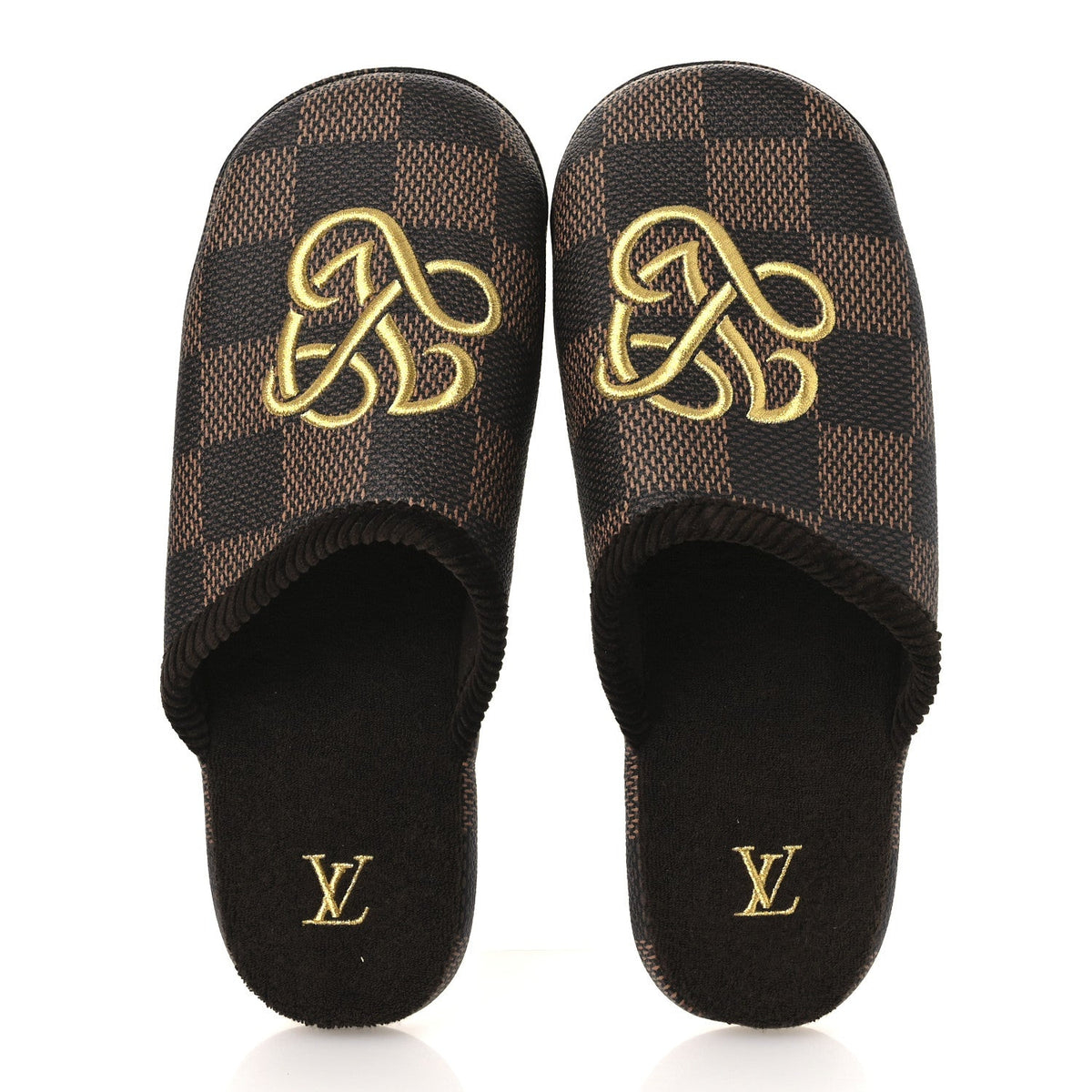 Louis Vuitton - Damier Ebene Palace Slippers 8 Mocha
