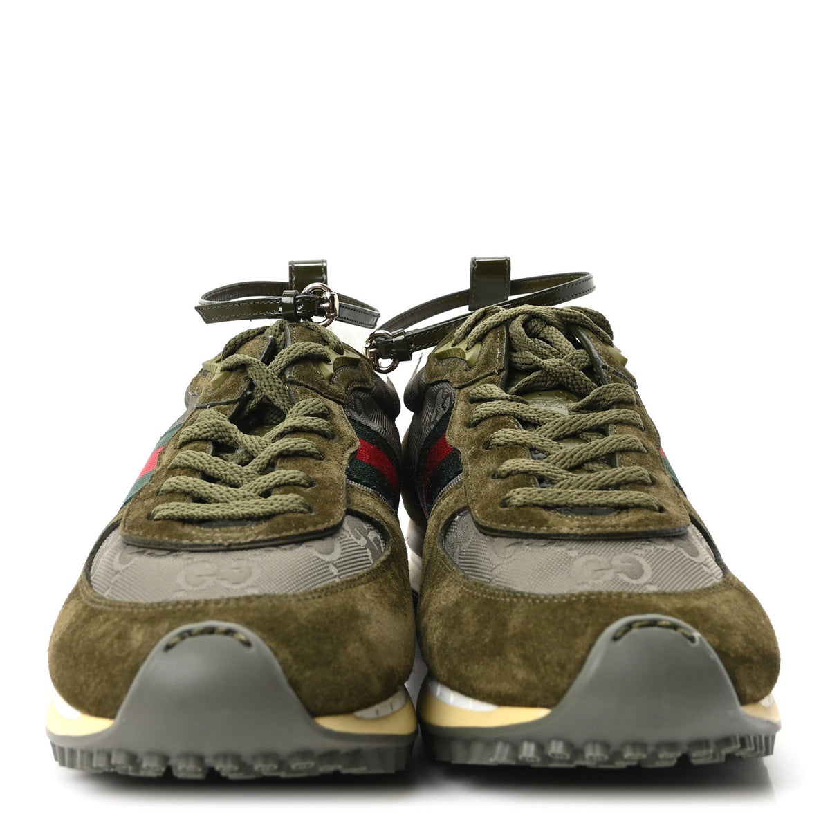 Gucci - GG Suede Monogram Web Re-Motion Sneakers