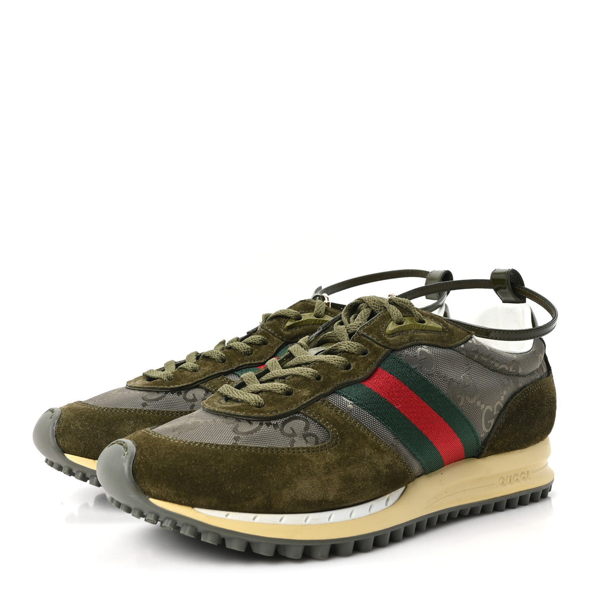 Gucci - GG Suede Monogram Web Re-Motion Sneakers