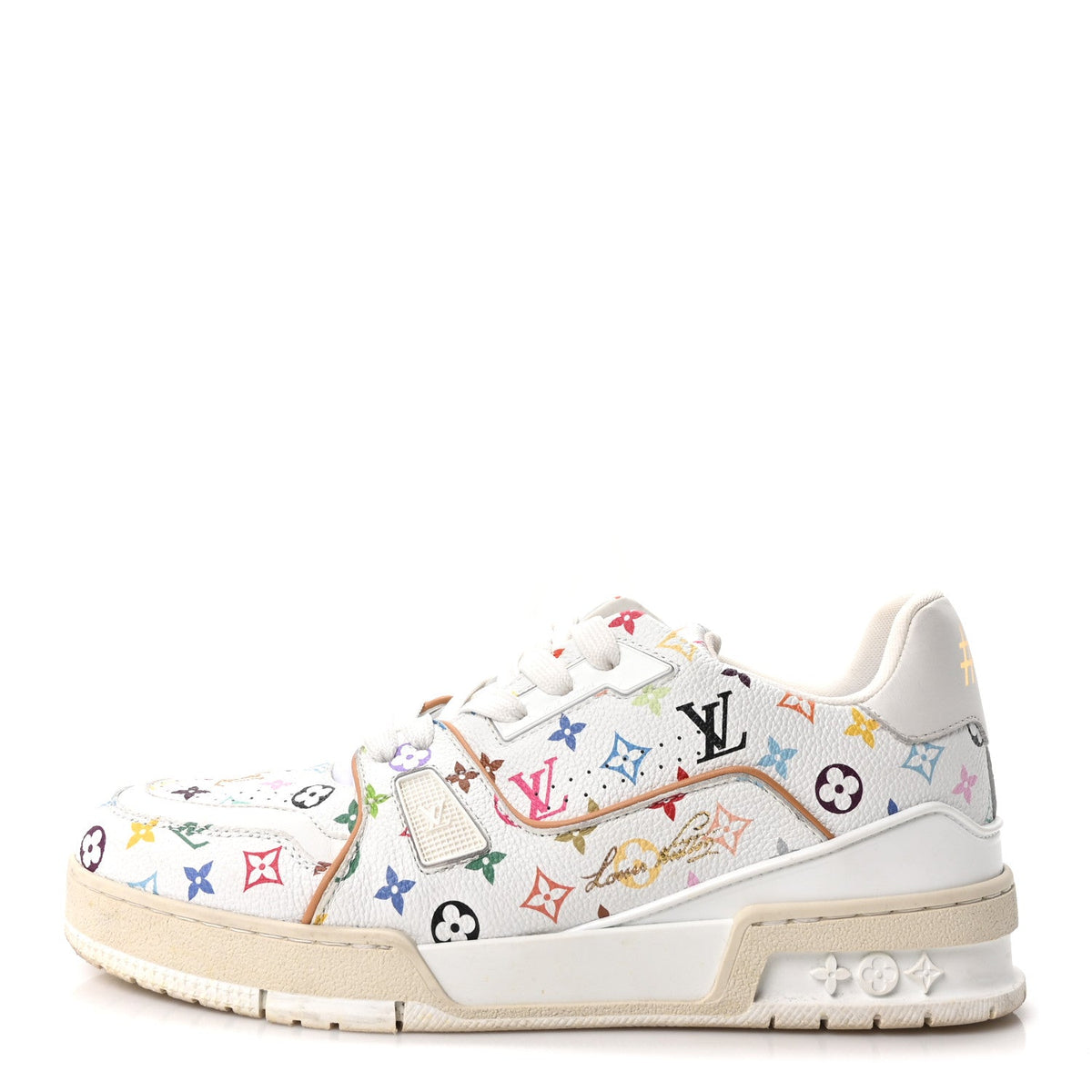 Louis Vuitton - LV X TM Calfskin Monogram Multicolor LV Trainer Sneakers