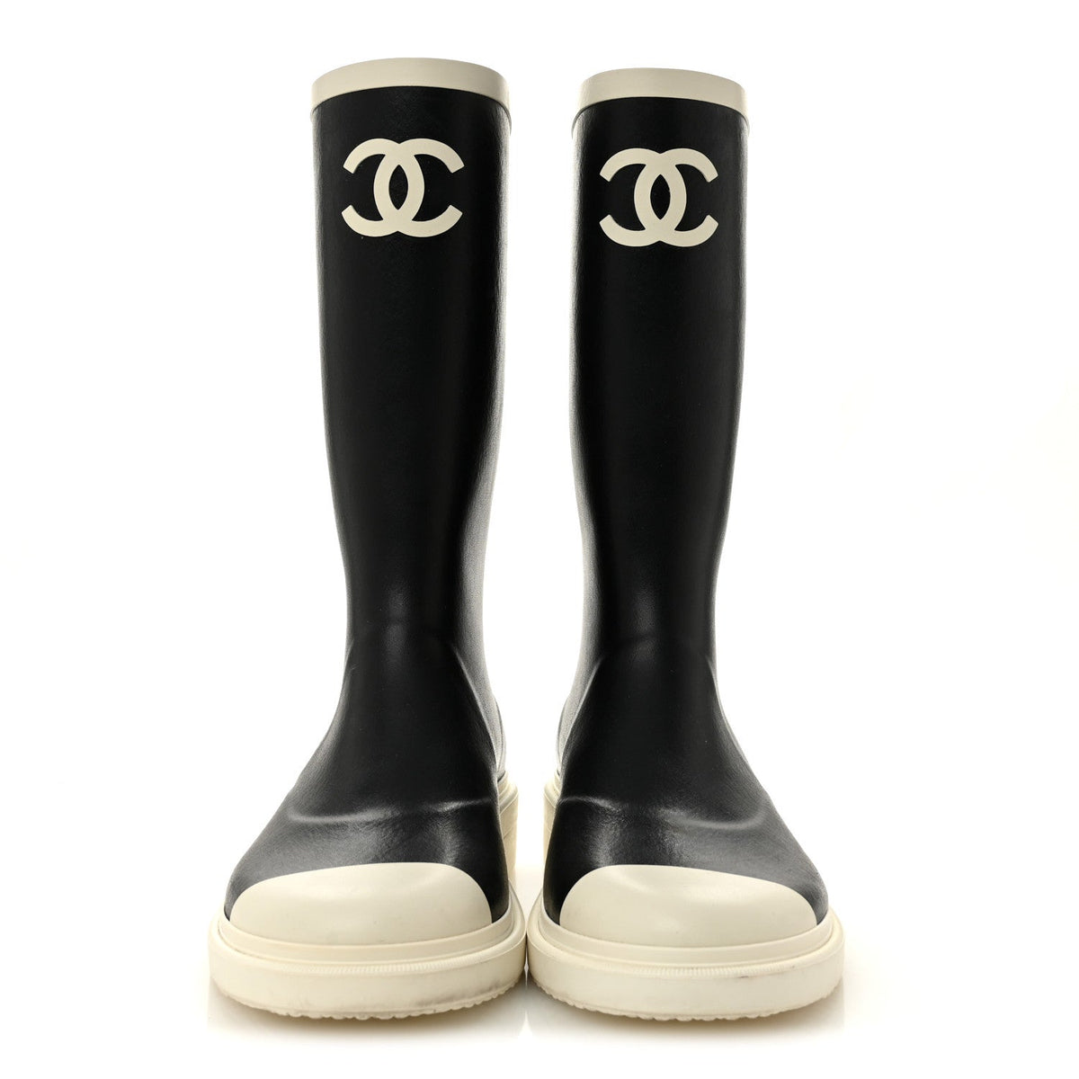 Chanel - Caoutchouk CC High Boots