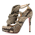 Christian Louboutin - Snakeskin Ruffle 120 Pumps